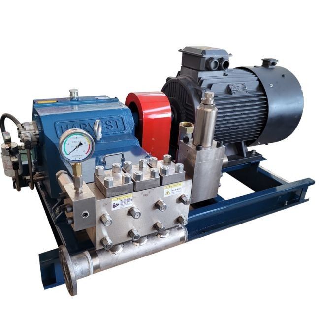 1000-3000 RPM ความถี่ 60 Hz ปั๊มพิสตอง / ปั๊มปั๊มปั๊มปั๊มแรงดันสูงที่มีกระบอกเดียว