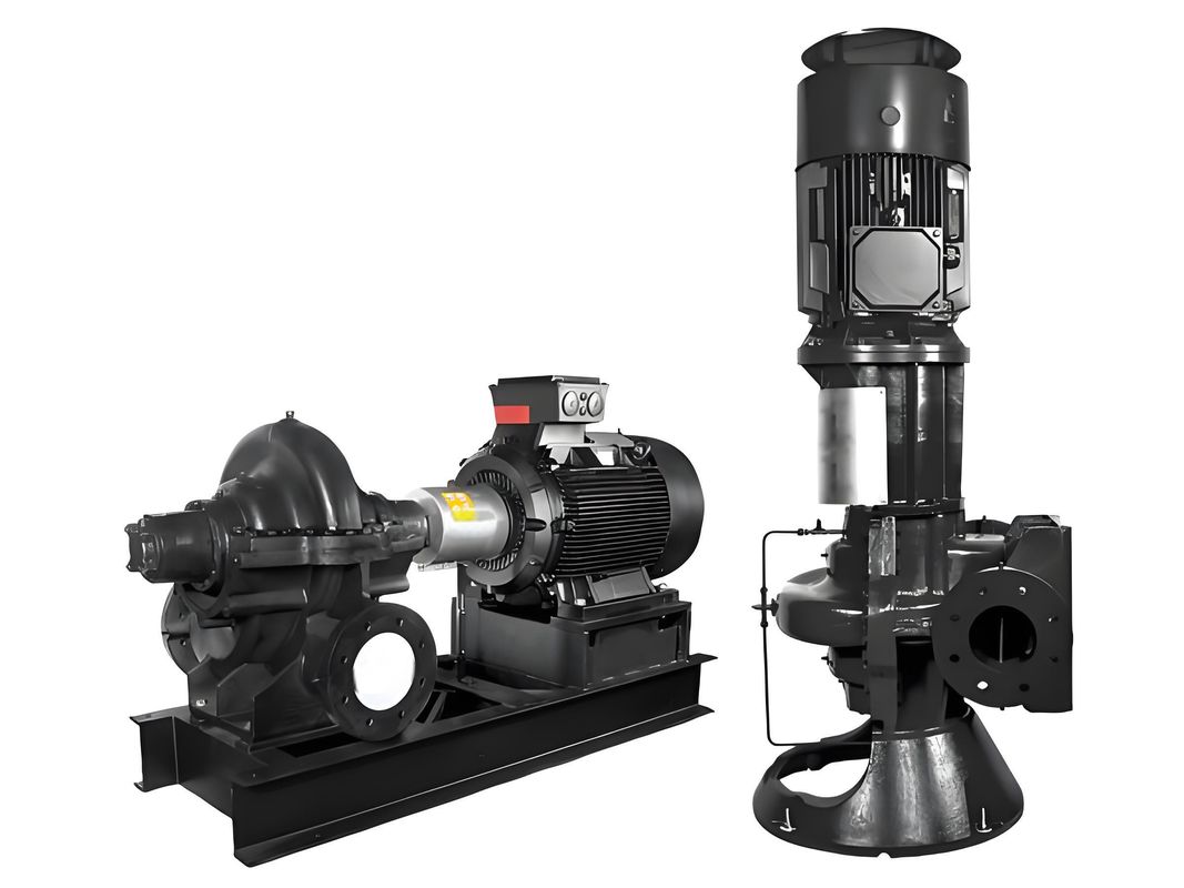 HT เท่ากับปั๊มกรอบแยกแนวราบ Grundfos LS; ปั๊มระยะเดียวหรือระยะสองจากเหล็กไร้ขัด